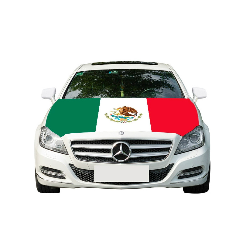 Chuangdong Flag 2026 World Cup flag for the United States, Canada and Mexico car rearview mirror cover, elastic fabric polyester heat transfer rearview mirror, car mirror cover details Picture