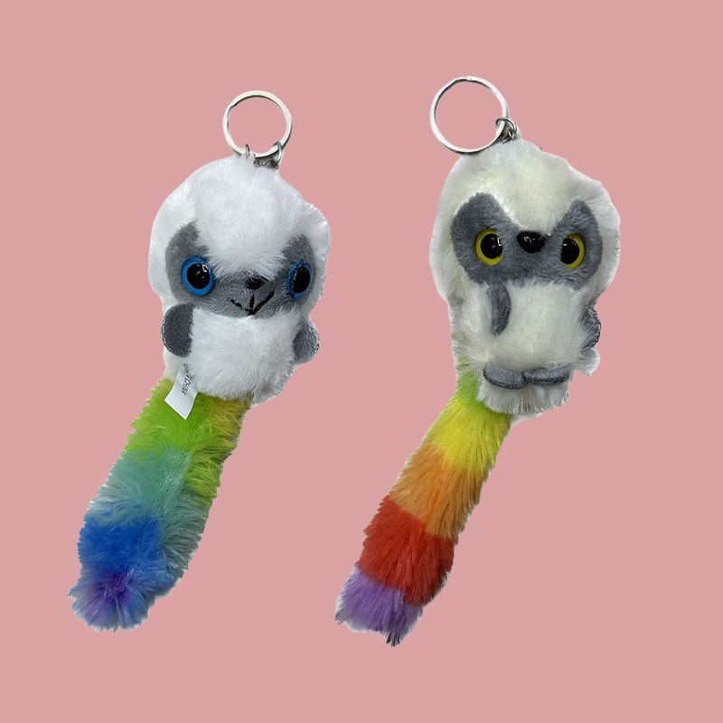 疯猴毛绒玩具彩色动物拟人猴子创意玩偶卡通周边挂件毛绒公仔挂件钥匙扣布偶挂件可爱装饰礼物夹娃娃机厂家直销