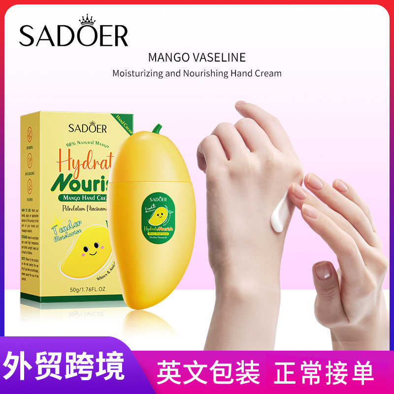 SADOER Mango Vaseline Hydrating and Nourishing Hand Cream for Autumn and Winter cross-border export wholesale full figure