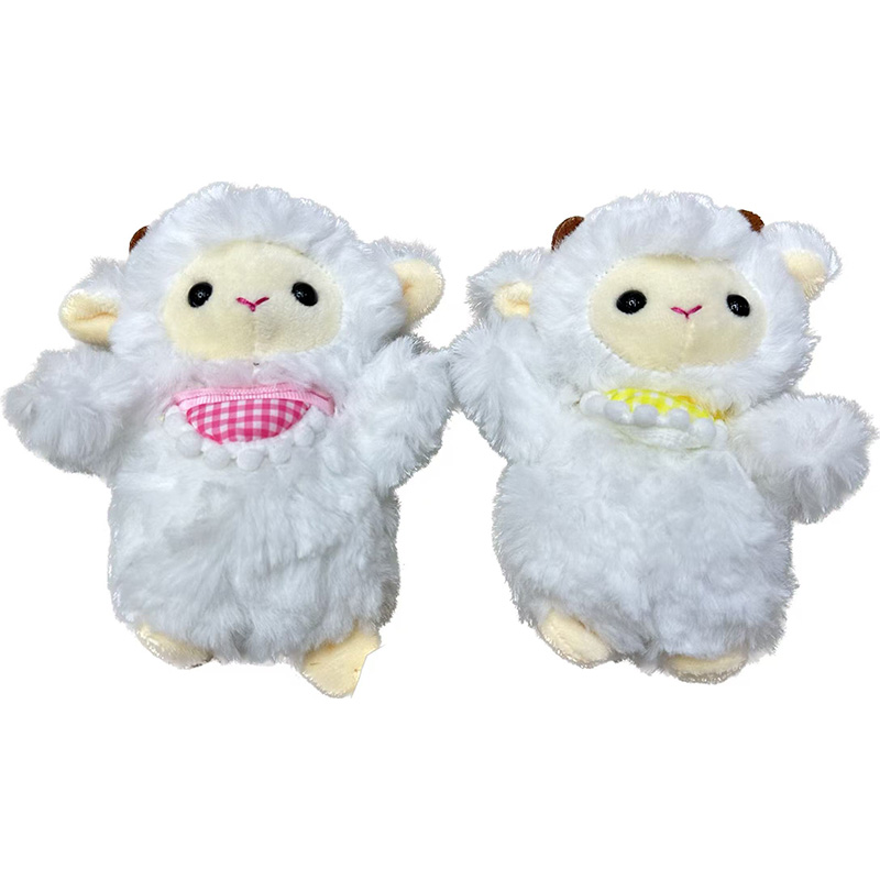 Scarves, Little Sheep Anthropomorphic Plush Toys, Cultural And Creative Souvenirs, Creative Dolls, Cartoon Peripheral Pendants, Plush Toy Pendants, Keychains, Cloth Puppet Pendants, Cute Decorative Gifts, Claw Machine Factory Direct Sales Item Picture