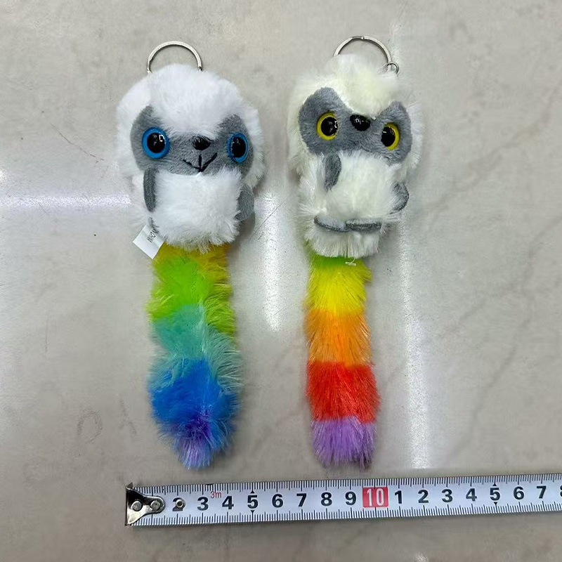 Crazy Monkey Plush Toys, Colorful Animals, Anthropomorphic Monkeys, Creative Dolls, Cartoon Accessories, Plush Figurines, Keychains, Cloth Dolls, Cute Decorations, Gifts, Claw Machine Factory Direct Sales Application Scenario