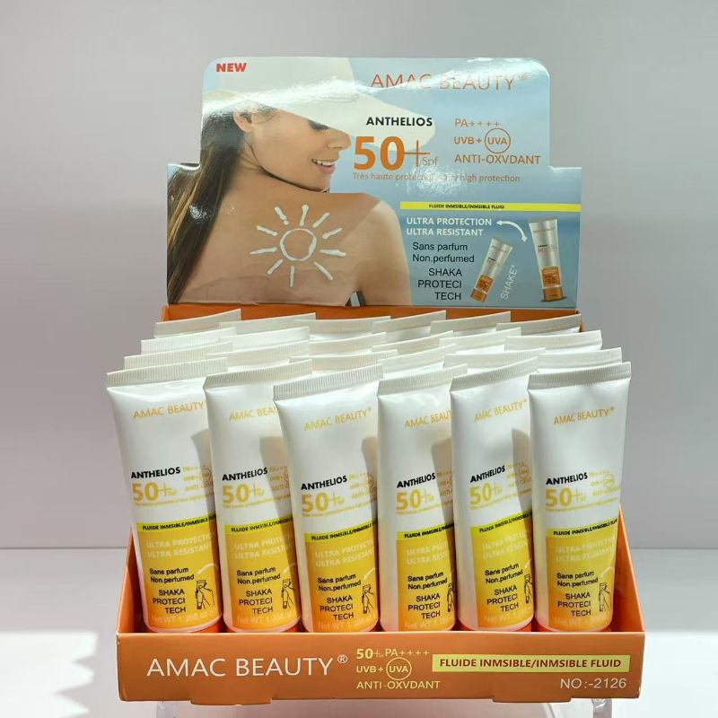 sunscreen offers super protection with FLUIDE INMSIBLE antioxidant properties