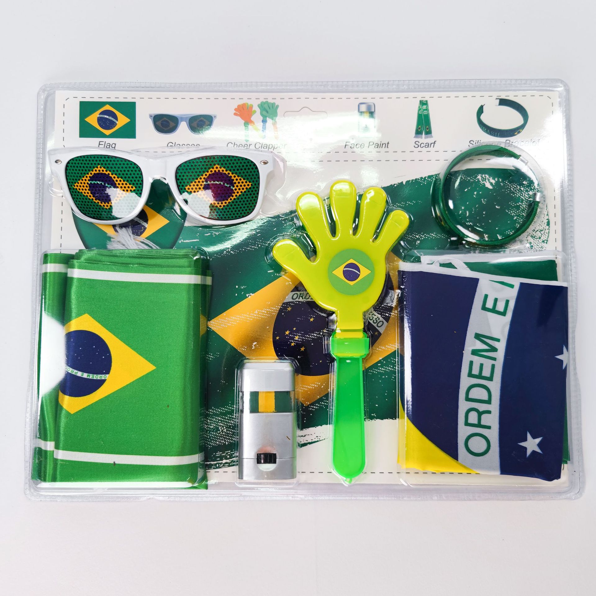 Chuangdong Flag 2026 World Cup Football Scarf, Fan Party Supplies, Mexican Flag, clapping and face Color Customization pic 6