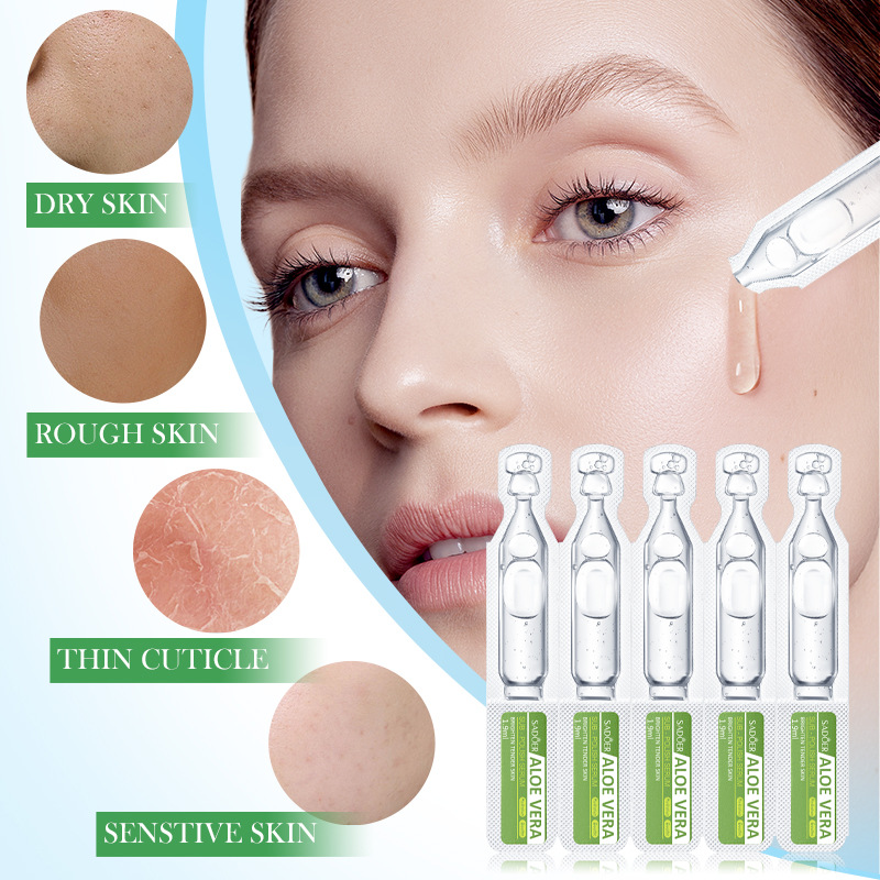 Cross-border export wholesale of SADOER Aloe Vera Hydrating and Moisturizing Essence in English Application Scenario
