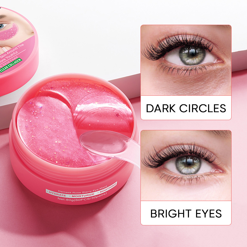 Cross-border wholesale of SADOER Rose Starry Sky Eye mask Eye Mask for eye care around the eyes Specification drawing