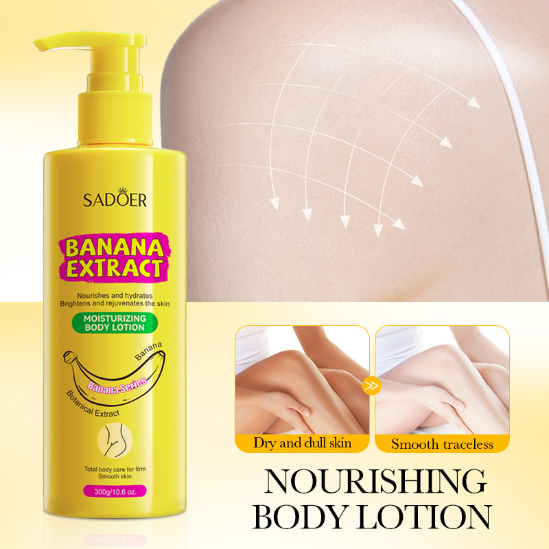SADOER Banana Nourishing and Brightening Body Lotion for autumn and Winter cross-border wholesale to moisturize the body Item Picture