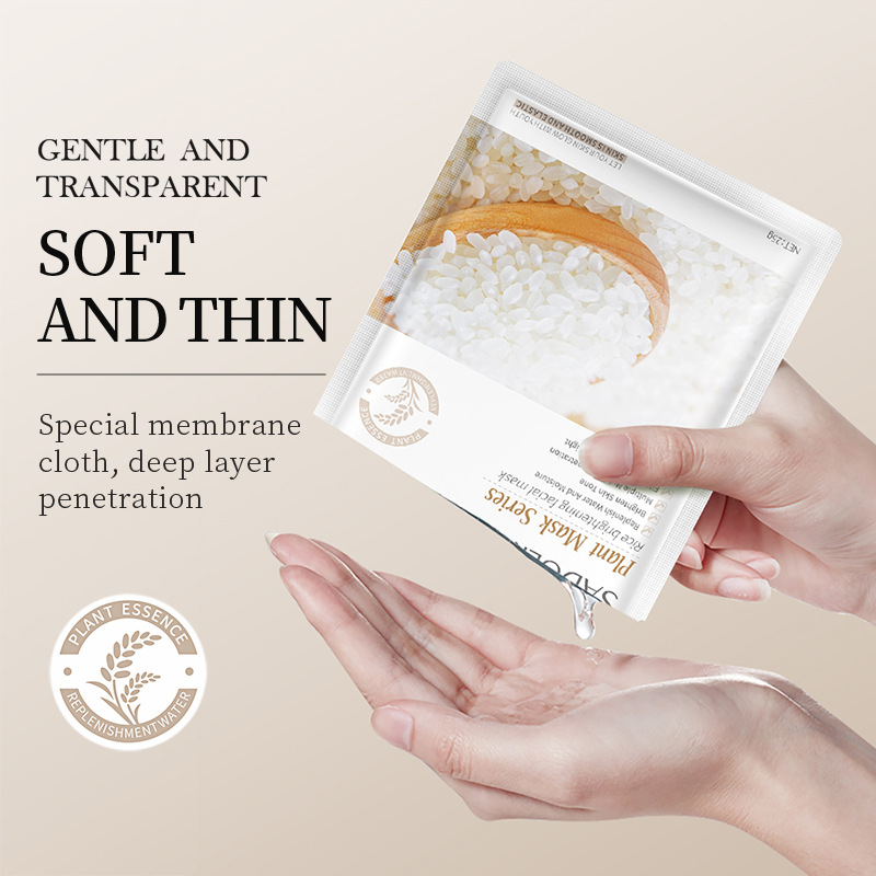 Cross-border export wholesale of all-English SADOER plant-based Facial mask set hydrating and nourishing mask Application Scenario