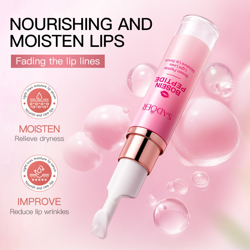 Full English SADOER Polypeptide Anti-Wrinkle and Moisturizing Lip Essence and Lip Balm cross-border export wholesale details Picture