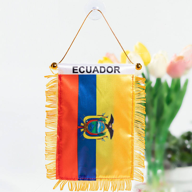 The Chuangdong flag, the national flag of the fans of the World Cup in the United States, Canada and Mexico, the Siding flag, the car rearview mirror suction cup pendant, the tassel mini small flag pic 26
