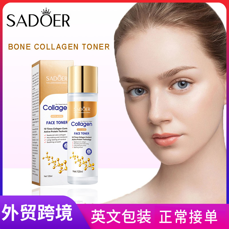 SADOER Bone Collagen Anti-Wrinkle Toner Soothing, Moisturizing and Balancing Moisturizing Water Cross-border export wholesale full figure
