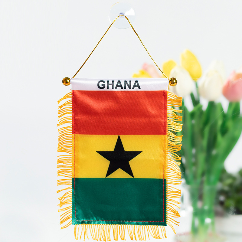 The Chuangdong flag, the national flag of the fans of the World Cup in the United States, Canada and Mexico, the Siding flag, the car rearview mirror suction cup pendant, the tassel mini small flag pic 30