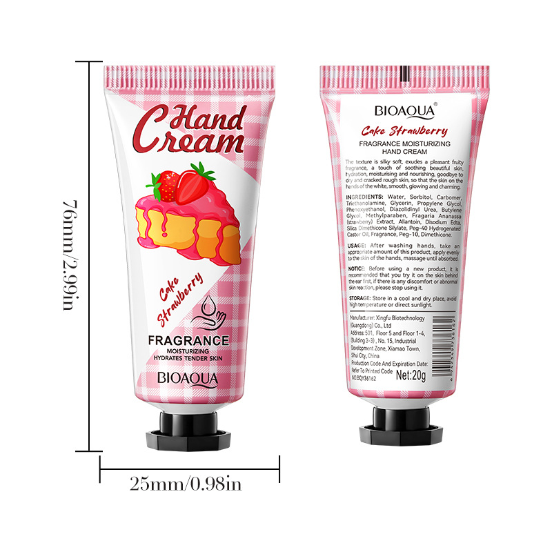 All-english Boquanya Strawberry Cake Fragrance Moisturizing Hand Cream Autumn and winter Hand Cream Cross-border export wholesale Item Picture