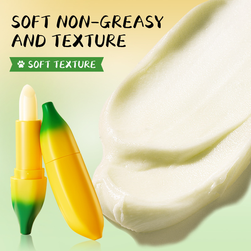 All-english SADOER banana lip balm for autumn and winter lip care and anti-cracking lip balm cross-border export wholesale Application Scenario