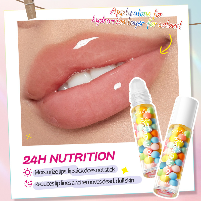 SADOER Macaron Anti-Cracking, Moisturizing and Repairing Lip Oil, Lip Care Lipstick cross-border export wholesale Specification drawing