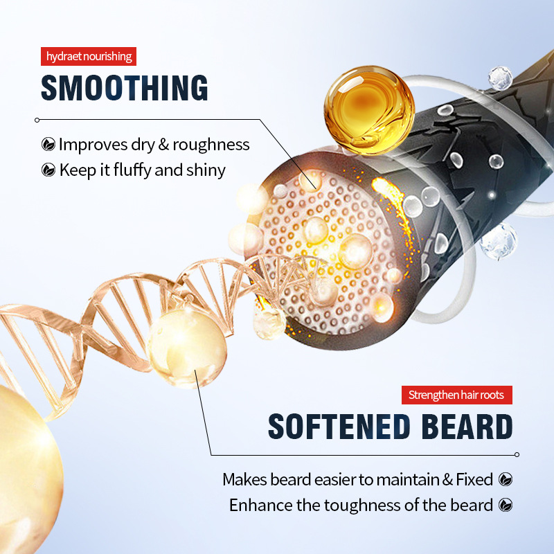 SADOER Beard Smoothing Cream, men's beard Care Moisturizing Beard Cream, cross-border export wholesale Specification drawing