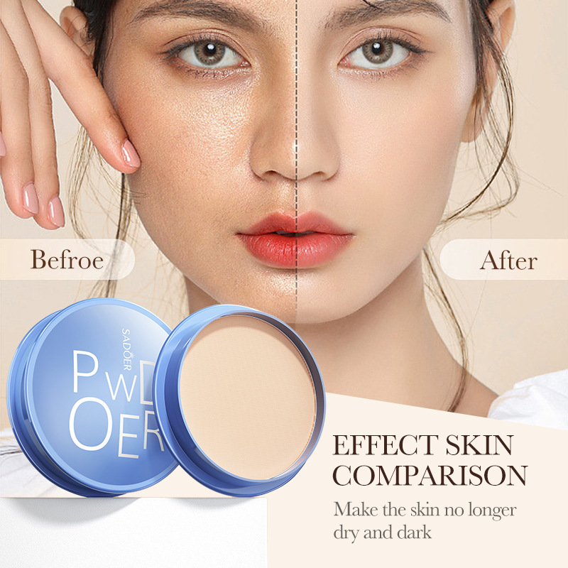 Cross-border wholesale of SADOER velvet soft honey flawless Powder compact for brightening skin tone, concealing and contouring cushion Application Scenario