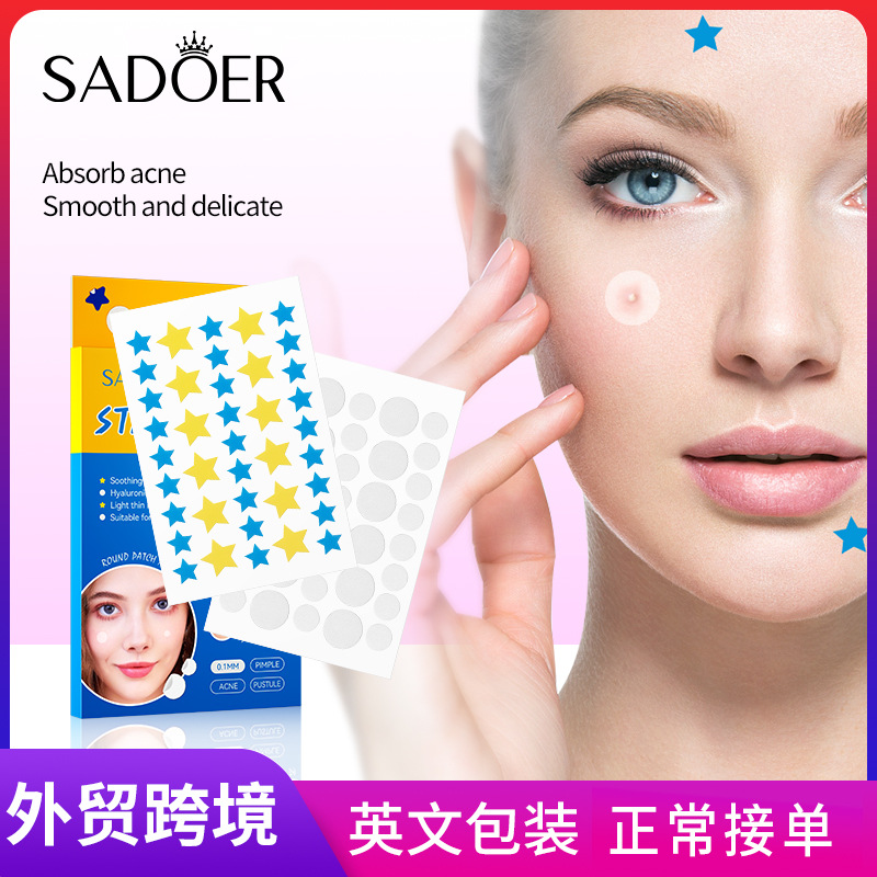 All-english SADOER acne patches, colorful acne patches, student acne patches, cross-border export wholesale full figure