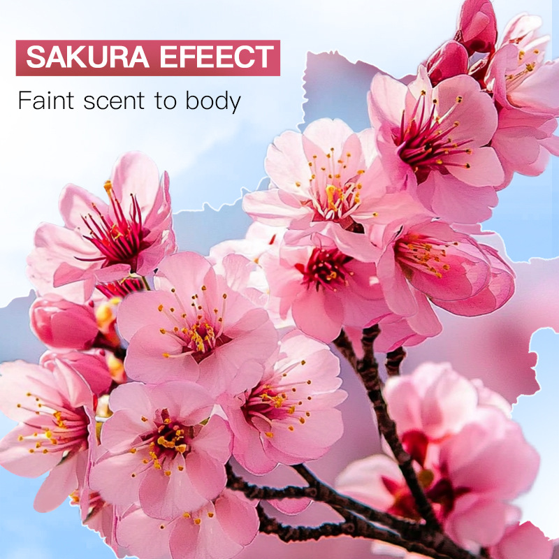 SADOER Cherry Blossom Underarm Spray with lingering Fragrance and Antiperspirant underarm Spray Cross-border export wholesale Specification drawing