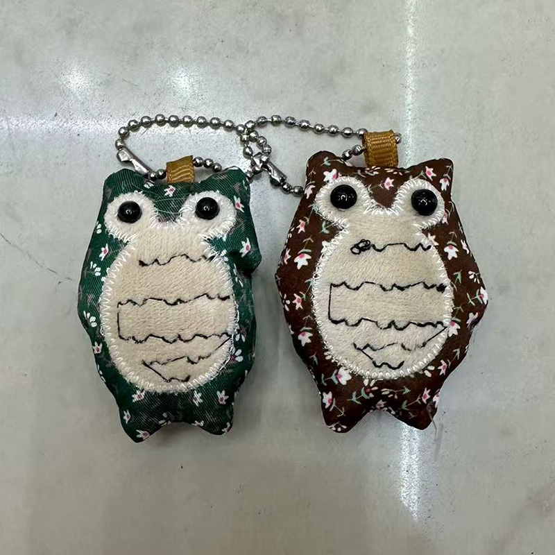 Owl Plush Toys, Embroidered Animal Personification Creative Dolls, Cartoon Peripheral Pendants, Plush Toy Pendants, Keychains, Cloth Puppet Pendants, Cute Decorative Gifts, Claw Machine Factory Direct Sales details Picture