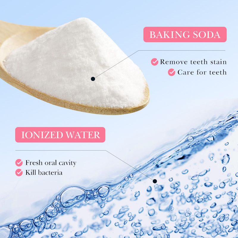 All-english SADOER baking soda, Vitality Peach Mouthwash for removing tooth stains, cross-border export wholesale Specification drawing