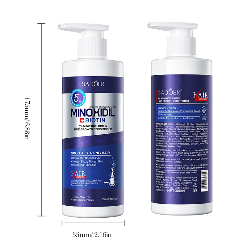 Full English Sadoer 5% Minoxidil biotin Hair Growth Conditioner Hair Mask Cross-border export Item Picture