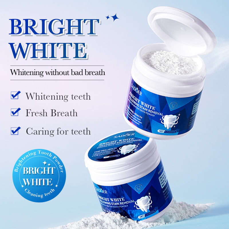 All-english SADOER Whitening Tooth Powder, deep oral cleaning tooth powder, whitening and teeth cleaning Tooth powder, cross-border export wholesale Item Picture