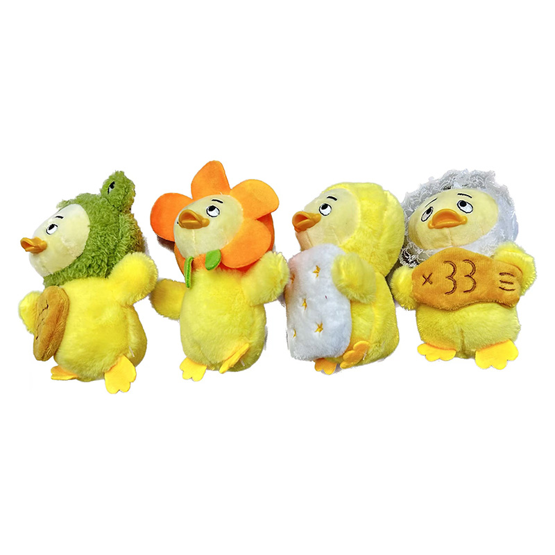 Annoying Duck Plush Toys, Anthropomorphic Animals, Dressing Creative Dolls, Cartoon Accessories, Plush Figurines, Keychains, Cloth Dolls, Cute Decorations, Gifts, Claw Machine Factory Direct Sales Item Picture
