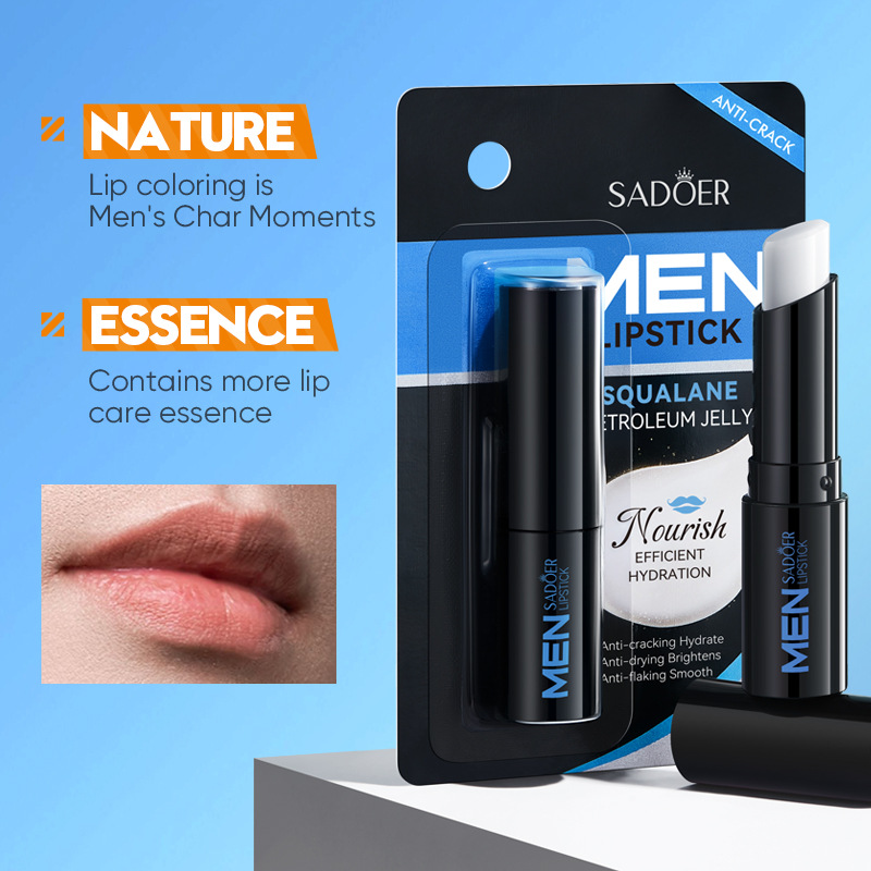 All-english SADOER men's Horn Carp Vaseline Lipstick for autumn and winter to improve dryness, cross-border wholesale Item Picture