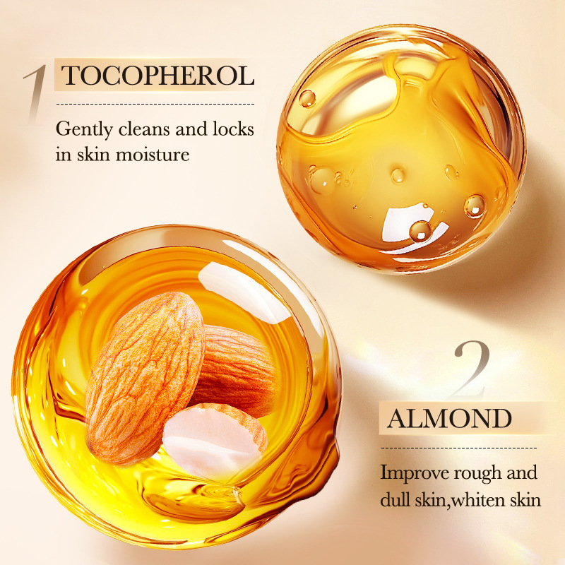 Full English SADOER Sweet Almond Moisturizing Body Lotion and Hydrating Body Lotion cross-border export wholesale Specification drawing