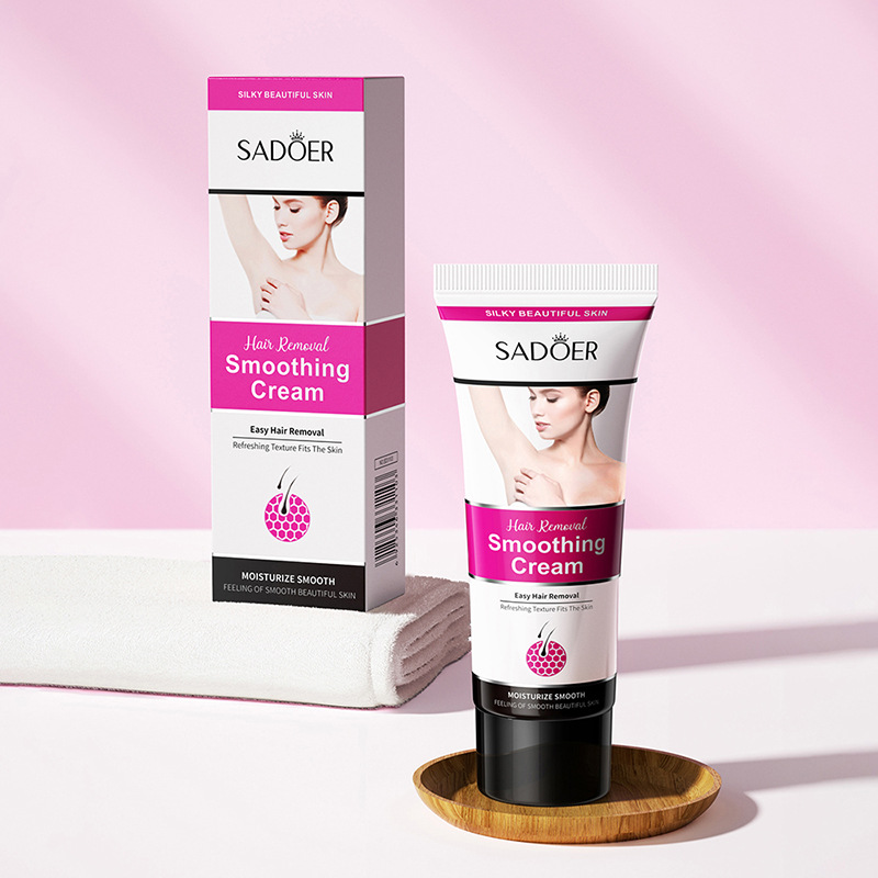 All-english SADOER Smooth Hair Removal Cream, smooth and tender skin, clean and convenient hair removal, cross-border wholesale of hair removal cream details Picture