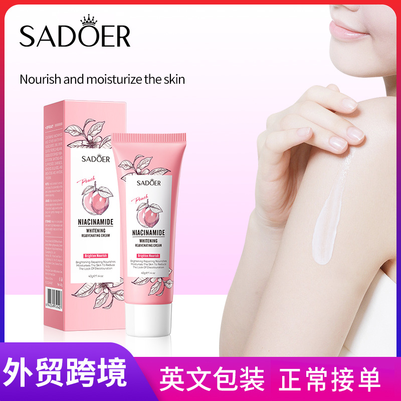Cross-border export wholesale of SADOER Peach Nicotinamide Whitening and Moisturizing Body Lotion full figure