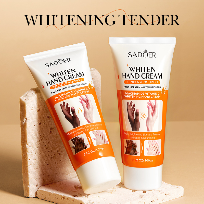 All-english SADOER white hand cream moisturizes hands and prevents dryness and cracking. Cross-border export wholesale of autumn and winter hand cream details Picture
