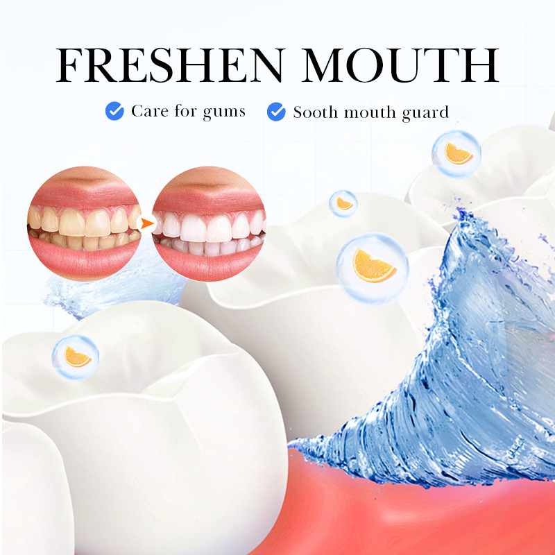 All-english SADOER baking soda Vibrant Orange Mouthwash for removing tooth stains, cross-border export wholesale Item Picture