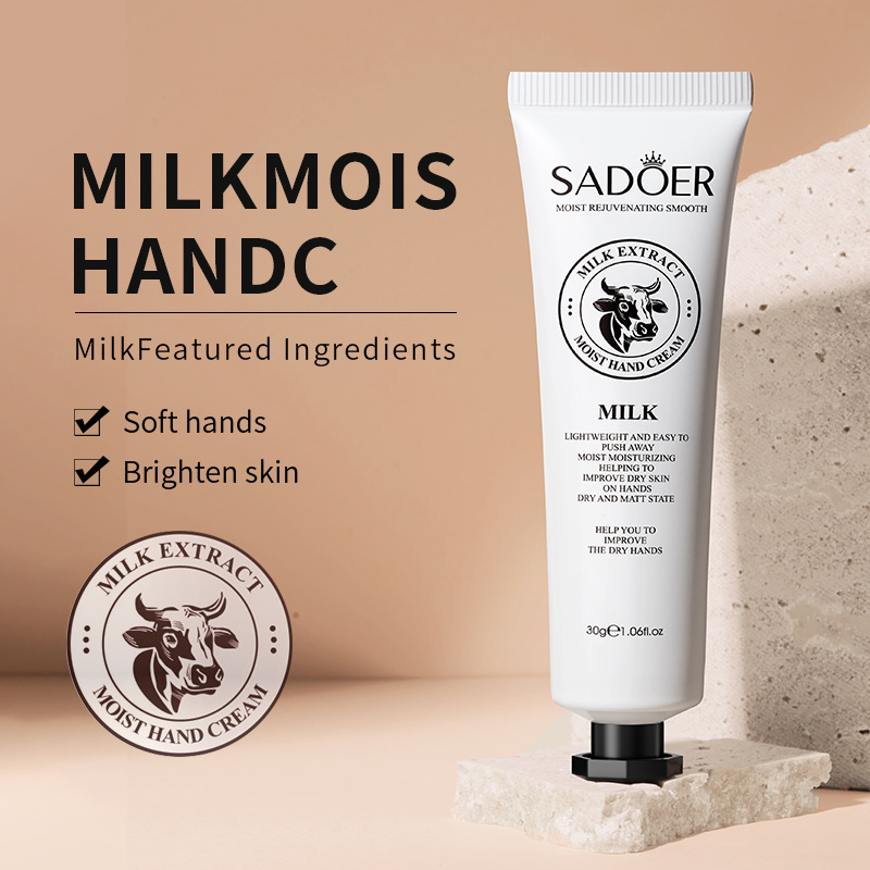SADOER goat Milk Moisturizing Hand Cream in full English, hydrating, soft, smooth and lustrous, cross-border export wholesale Application Scenario