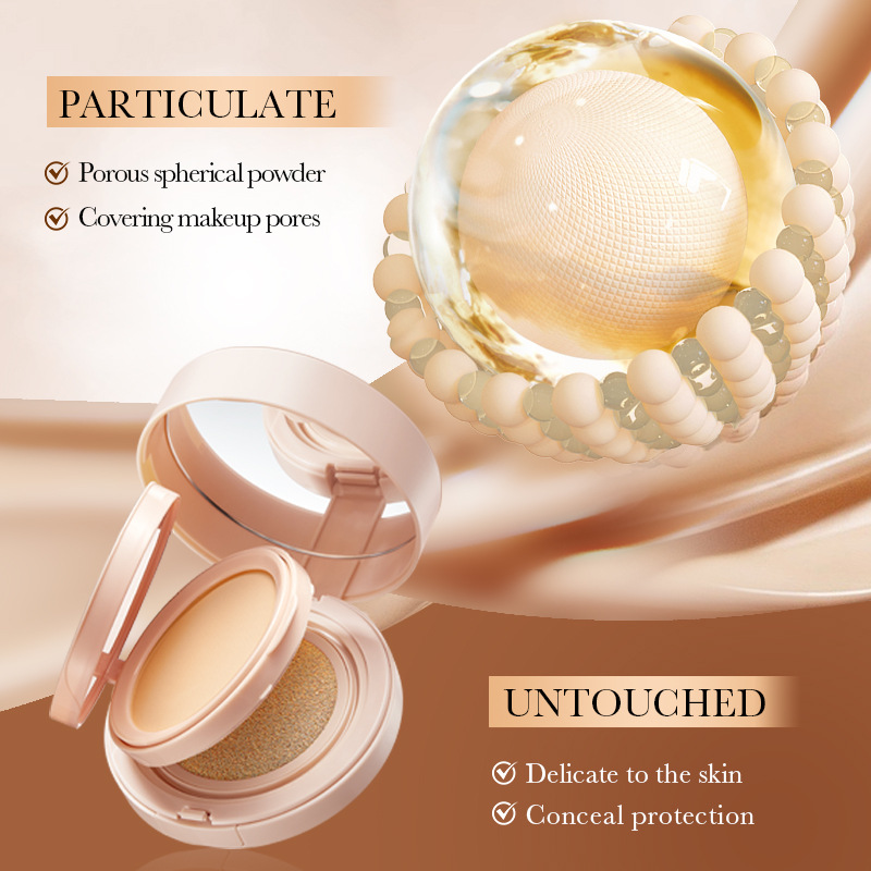 Cross-border export wholesale of all-English SADOER powder Cushion, smooth and flawless BB Cream 2-in-1 concealer Foundation liquid Specification drawing