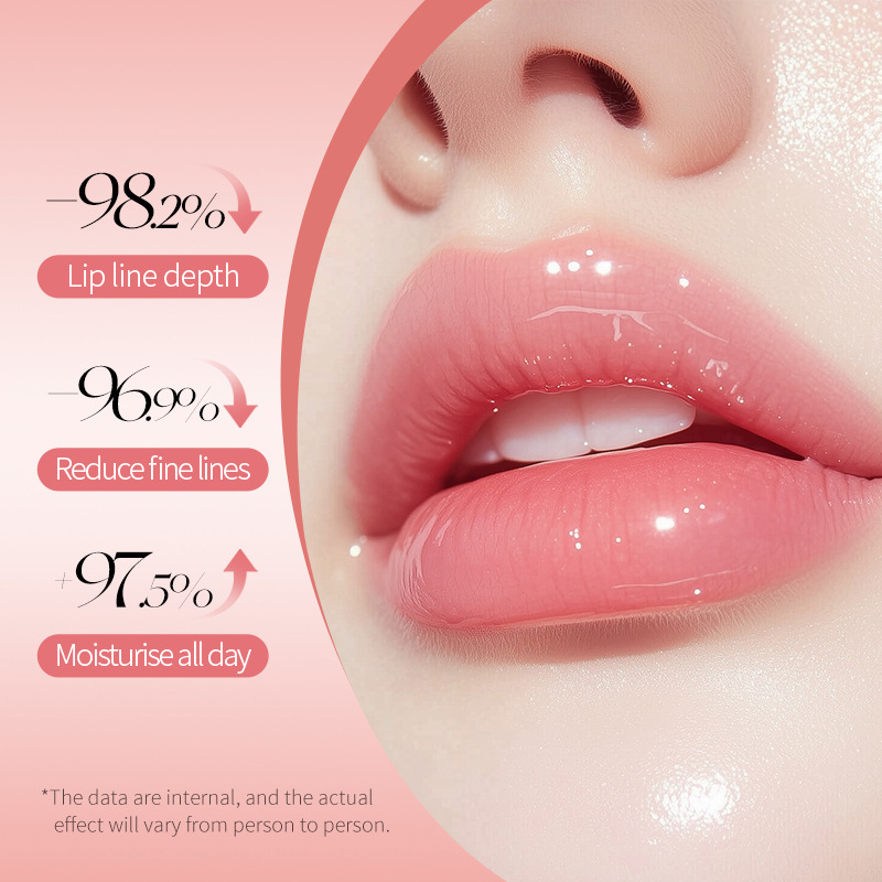 All-english SADOER Watermelon Moisturizing and Brightening Lip Oil Lip Balm Anti-Cracking and Nourishing Lipstick Cross-border export wholesale Specification drawing