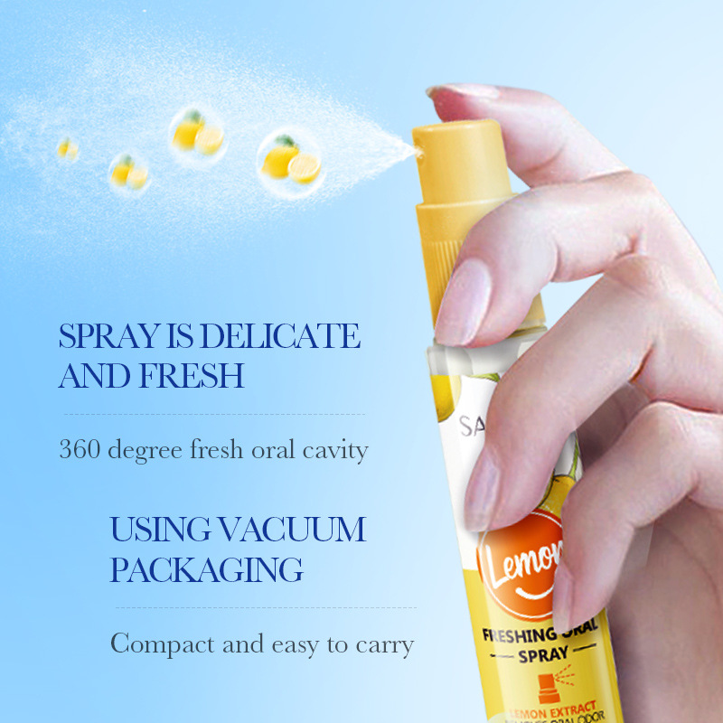 SADOER Lemon Freshening Oral Spray, freshening breath and eliminating bad breath Spray, cross-border export wholesale Item Picture