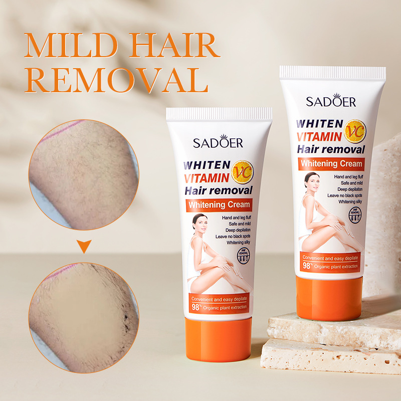 Cross-border wholesale of SADOER Vitamin C hair removal and whitening Cream, gentle armpit and leg hair removal cream details Picture