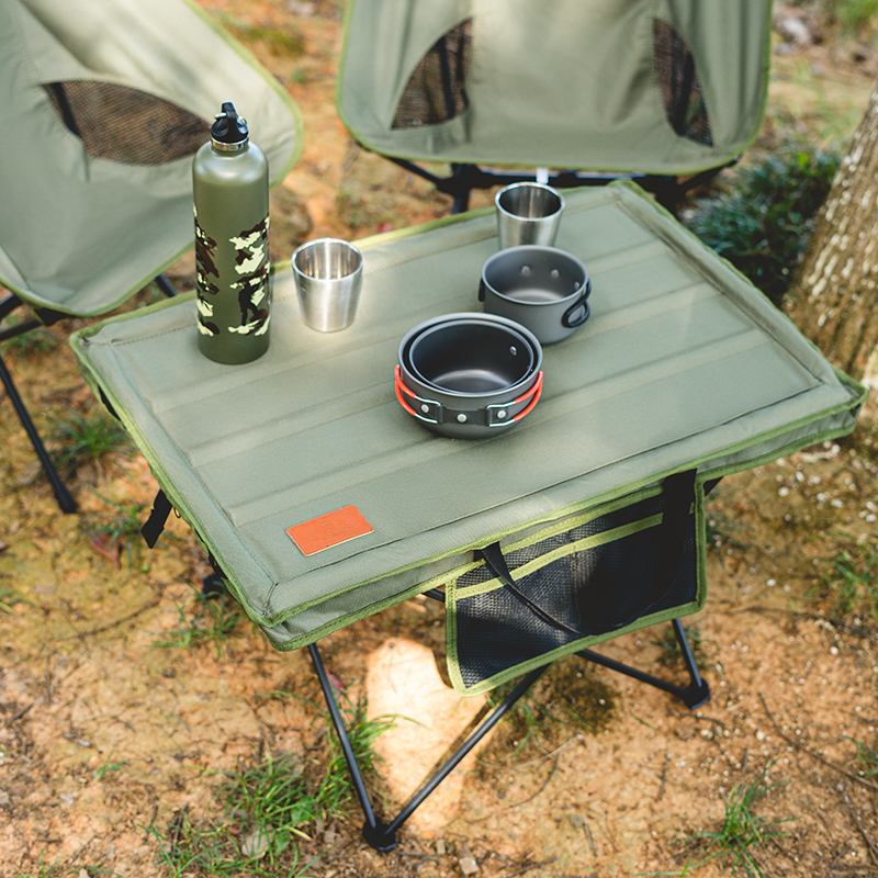 CHANODUG/ Chanodug Outdoor Camping Folding Portable Table and Chair Set, Folding Table and Chair Three-piece Set details Picture