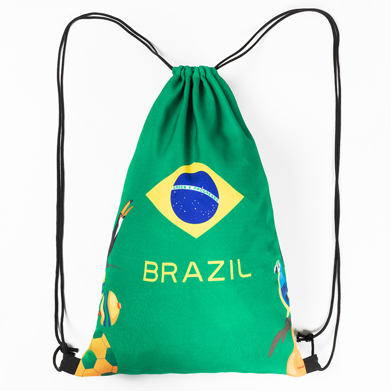 Chuangdong Flag US, Canada and Mexico World Cup football team training shoes, bags for storage, drawstring drawstring backpacks, fan supplies backpacks details Picture