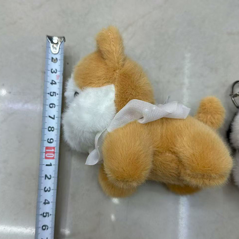 Pearl Schnauzer plush toys, dog animal personification creative dolls, cartoon accessories, plush figurines, keychains, cloth dolls, cute decorations, gifts, claw machine factory direct sales Specification drawing