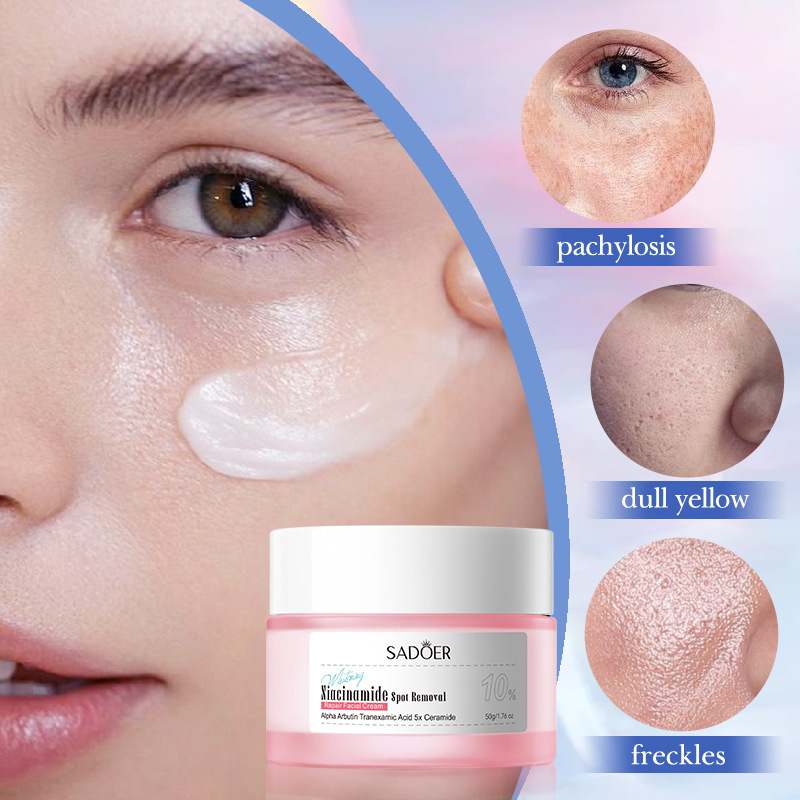 SADOER Niacinamide Whitening, freckle-removing and Repairing Cream, Brightening Skin Cream, cross-border export wholesale Specification drawing