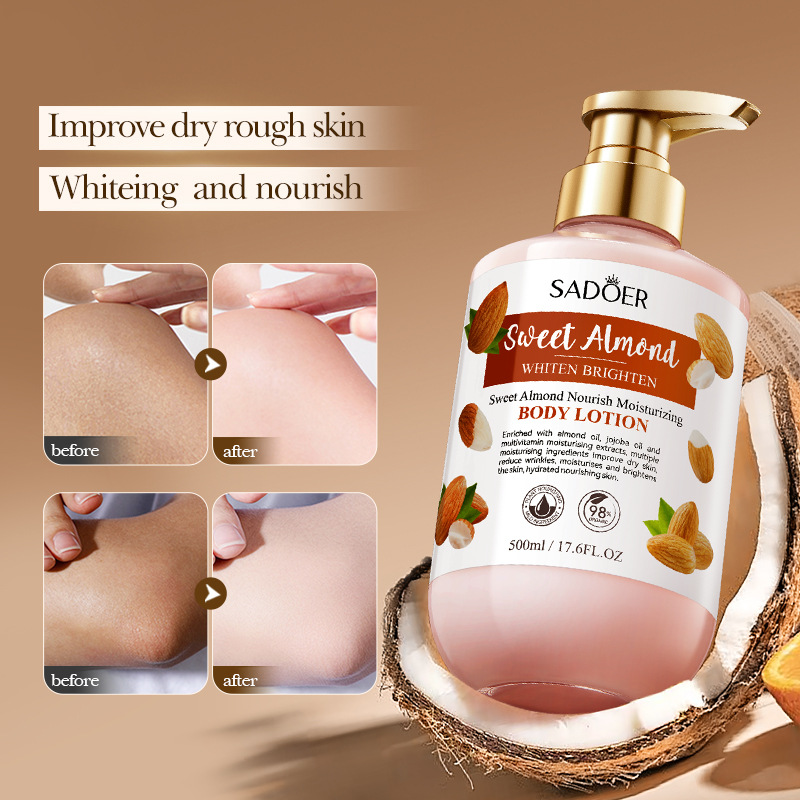 Full English SADOER Sweet Almond Moisturizing Body Lotion and Hydrating Body Lotion cross-border export wholesale Application Scenario