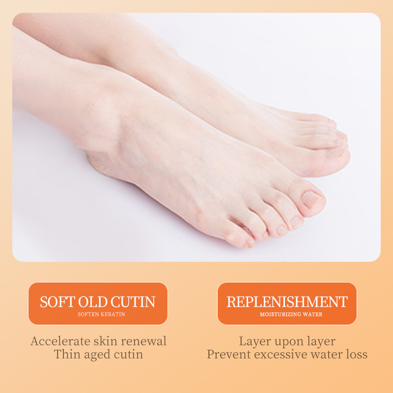 Cross-border wholesale of SADOER vitamin C whitening and Nourishing foot Mask for moisturizing, hydrating and reducing foot wrinkles Application Scenario