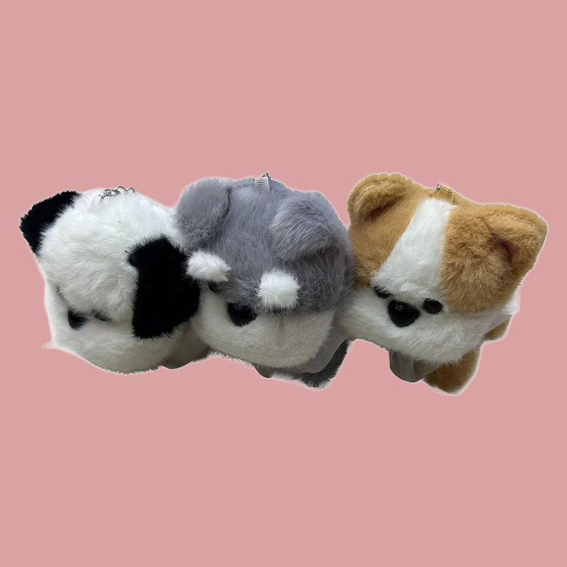 Pearl Schnauzer plush toys, dog animal personification creative dolls, cartoon accessories, plush figurines, keychains, cloth dolls, cute decorations, gifts, claw machine factory direct sales thumbnail