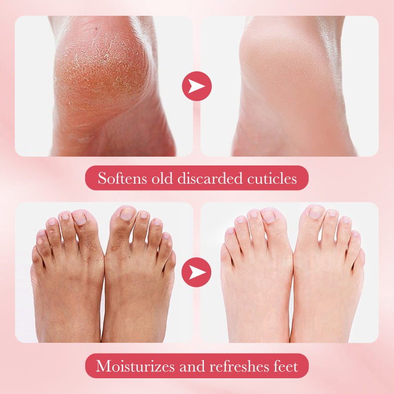Full English SADOER peach Nicotinamide Nourishing Foot Mask, skin care foot mask cross-border export wholesale Item Picture