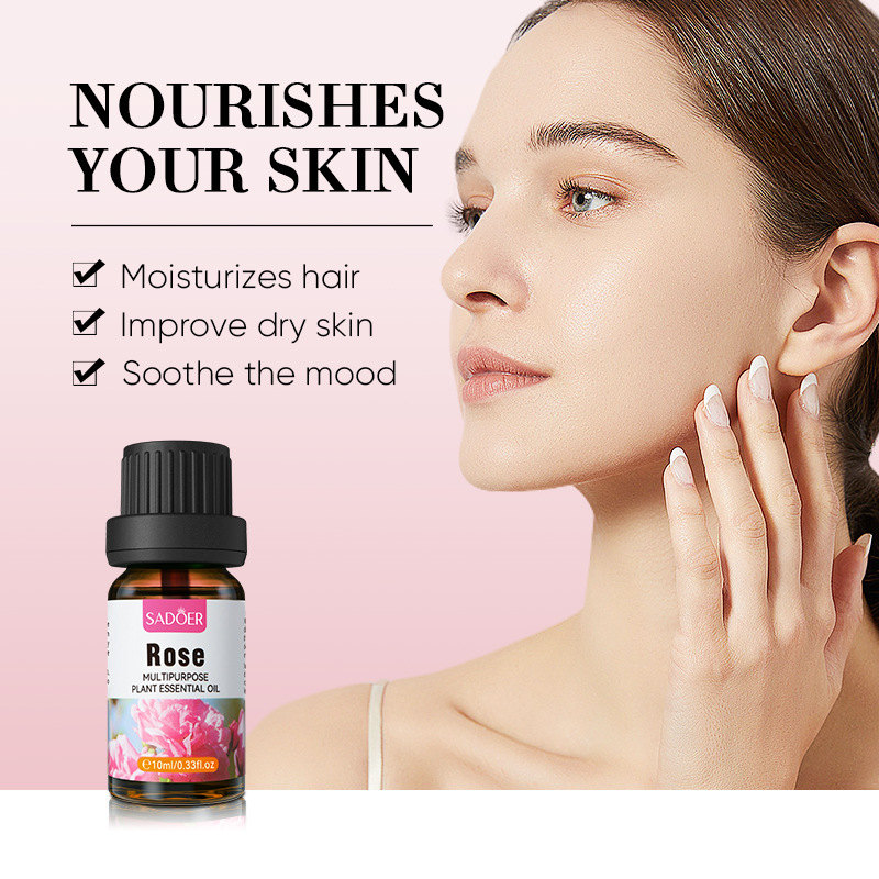Cross-border export wholesale of SADOER rose essential oil for locking in moisture, smoothing out skin tone, massage essential oil and body care details Picture