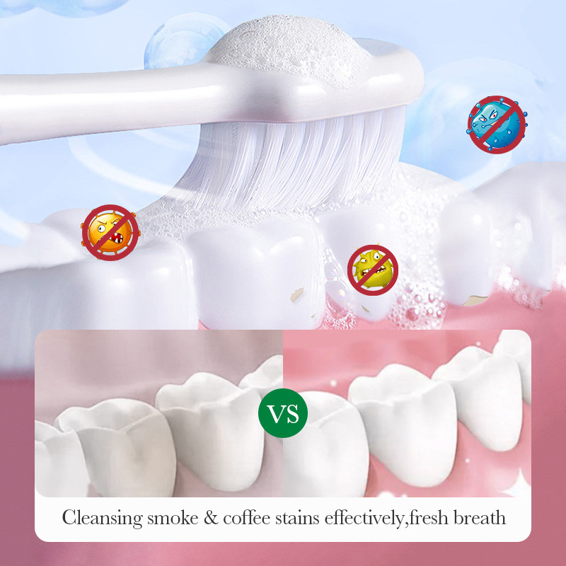 Cross-border wholesale of SADOER coffee and tea stain removal whitening tooth powder and oral toothpaste in English Specification drawing