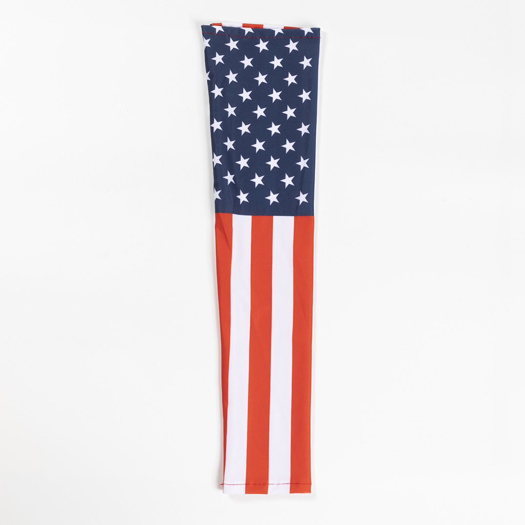 Chuangdong Flag 2026 World Cup Fan Products: Mexican Flag Digital printed milk Silk Sun Protection arm sleeves Specification image