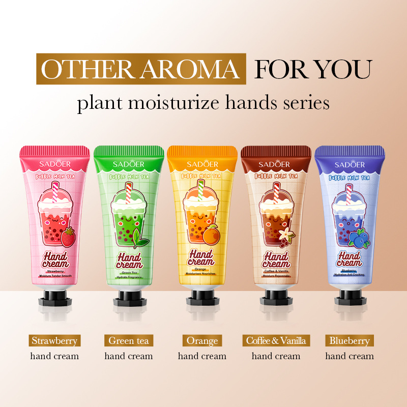 Cross-border export wholesale of SADOER coffee Vanilla Moisturizing and rejuvenating Hand Cream for autumn and winter to prevent cracking details Picture